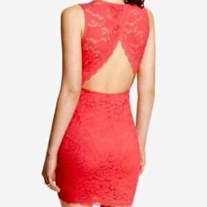EXPRESS LACE OPEN BACK  DRESS COCKTAIL DRESS